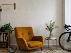 Artwork shown in a light loft